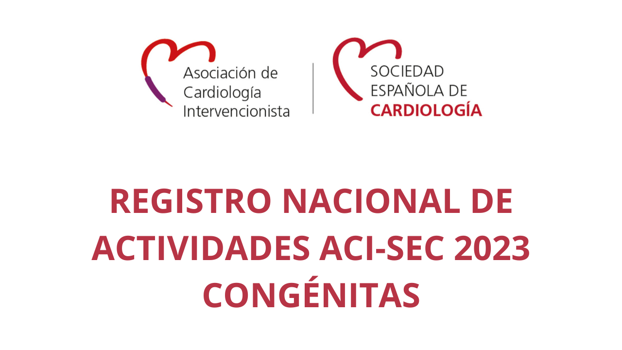 Registro nacional de actividades ACI - SEC 2023 Congénitas